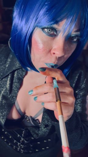 Miss Tina Snua Uses A Holder &amp; Smokes A Superking Cigarette For Her Addicted Fans - Smoke With Me