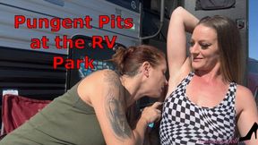 Pungent Pits at the RV Park - Shae Kay And Autumn Bodell Outside Armpit Worship With Sweaty Armpits, Armpit Smelling, And Armpit Licking WMV