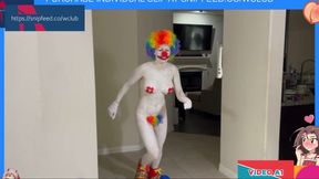 Thief into Nude Hairy Vagina Clown Humiliation Video Cosplay bondage roleplay enf