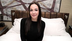 My newest 18-year-old goddess flaunts her luscious 32DD massive natural breasts