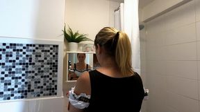 Danielle Brushing Her Hair In The Mirror 4 (4K)