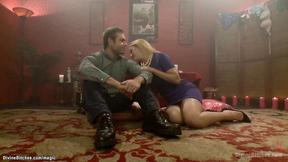 ”Cuckold watching big tits housewife fucking”