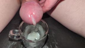 Close-up Edging, Multiple Cumshots Leaking Into Glass. Slow Motion Denial, Ruined Orgasm, Shooting Ropes, Uncut