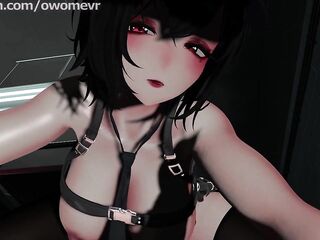 POV Slutty Shemale hentai Police Officer Interrogates U With Her Superior Girlcock