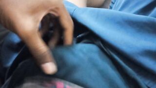 I boned my honest acquaintance's honest caboose with my black dinky.