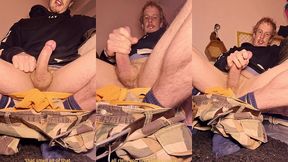 sweaty jock and socks dick jerking verbal