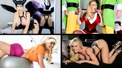 Brandi Love - Silvia Saige - Ryder Rey - Chanel Camryn - Christmas Best of Brandi Love Compilation - Big Tits Big Ass MILF Foursome