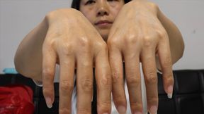 Asian model MARTINA humiliates you with her hand fetish