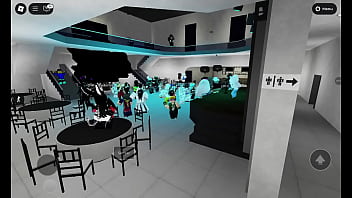 Dan&ccedil_ando cm as novinhas safadas no sal&atilde_o de festa do roblox