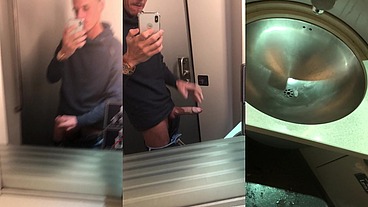 Masturbation in the airplane bathroom