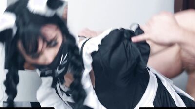 HETEROFLEXIBLE - Hung Hunk Mateo Tomas RAVAGES Submissive Fem Maid Katie Lingerie With No Mercy