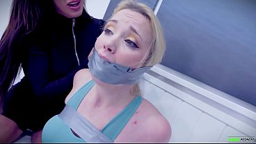 Cute Blonde and HOT Brunette TIGHT BDSM after Workout EP 1