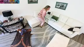 The poor girl loses a bet and has to deal with her neighbor banging both