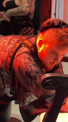 Trans Man Worshipping Dominatrix