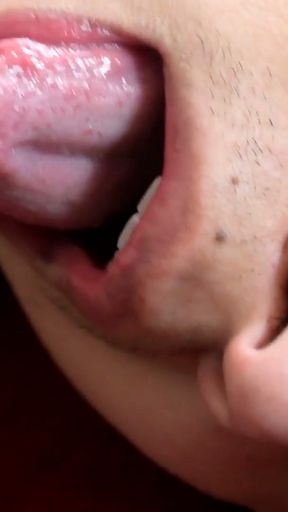 Sticking out her tongue like a bitch   Clip 1