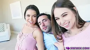 Riley Adams, Jake Adams And Melissa Moore In Got His Thick Cock Ridden On Top By A Tight