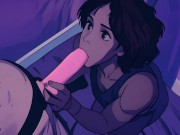 Anime Girl Curly Rican gets dominated by the PURGER