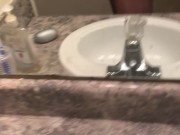 Just a quickie in the bathroom w/ cumshot