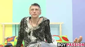 Skinny Ian Jerks Off His Big Cock After Interview - Ian Duncan