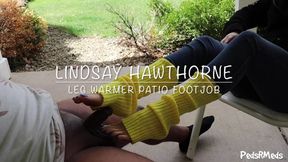 Lindsay Hawthorne Leg Warmer Patio Footjob