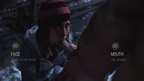 Ashley Brown blowjob en medio del bosque until dawn