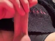 Crossdresser Isa Jerking Off Big cock