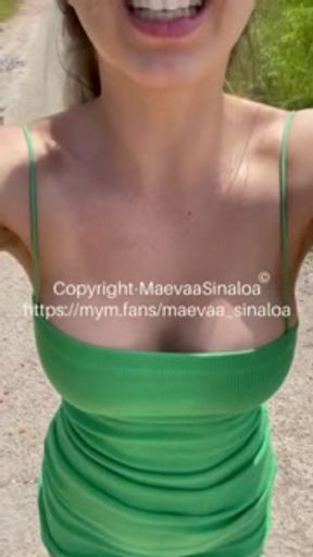 Maevaa Sinaloa - Dogging public fuck and oral creampie