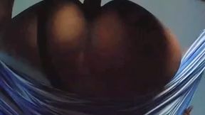 BWC pounding my little black pussy on a hammock