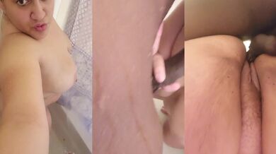 Doctor style thick Latino ass gets BBC shoved in the shower pussy takes it and sucks hard