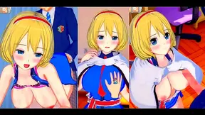 Alice Seduces Patchouli with Steamy Tit-Fuck Oral Delight – Touhou 3D Hentai