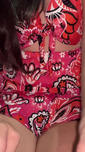 Pink Outfit to Match Wellington Prado's Big Dick While I Give Him a Nice Handjob