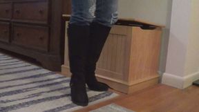 Black boots for footboy
