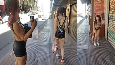 Prostituta jovencit4 caminando por las calles de Cordoba Capital