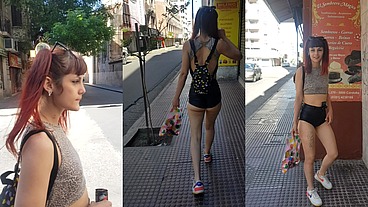 Prostituta jovencit4 caminando por las calles de Cordoba Capital