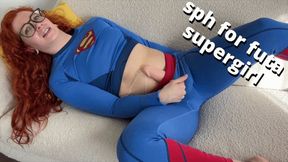 kryptonite, SPH, and CBT make small cock futa Supergirl cum hard - HD