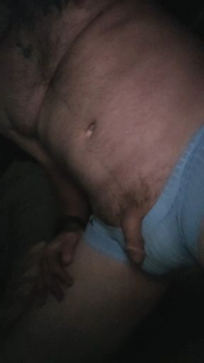 Just a boy stroking his own cock