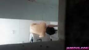 in shower