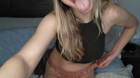 Shrinking teasing belly sounds