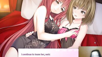 Two stunning MILFs in lingerie get intimate with each other before licking each other's wet pussies in a steamy RPG session
