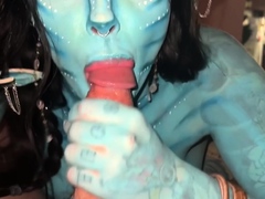 MoodieMaggie Drains His Balls In Na’vi Cosplay Onlyfans