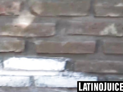 Aroused latinos Nacho and Rodrigo drain their juicy cum loads