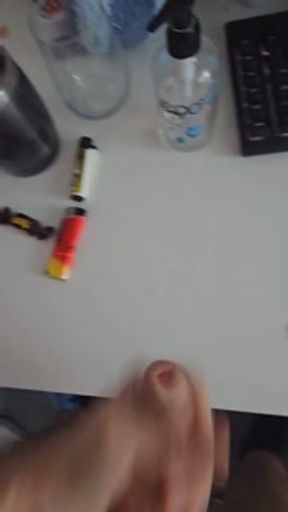 Want a cocktail? I put a drink stirrer and urethral vibrator down my cock hole