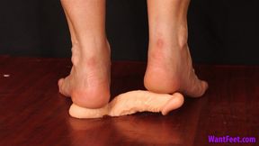 Dildo Crushed Underfoot Hard - Crushing - HD MP4