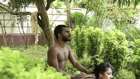 Dirty big boobs bhabhi bath in pond with  handsome de Borja (outdoor)