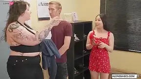 Francys Belle And Deep Threat - Sneakerhead Shoe Seductress - Foot Fetish Goddess In Red High Heels