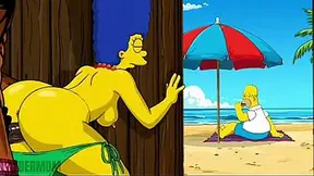 Married Housewife Loves Sucking and Fucking Big Black Cocks  Cartoon Parody  The Simpsons parody  Best Compilation Slut Wife
