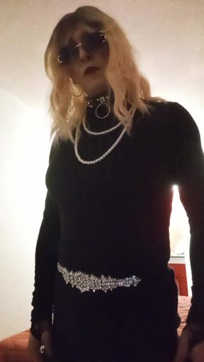 Morgane in a sexy outfit