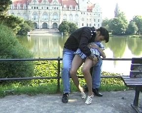 This Naughty German Teen Enjoy Anal Penetration in Park