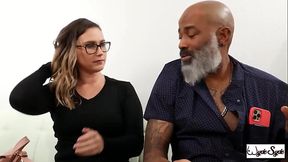 Experienced BBC Bull Shaun Dam Fucks Glasses Nympho Red August!