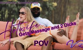 POV Hotwife Fucks the BBC Neighbor Threesome